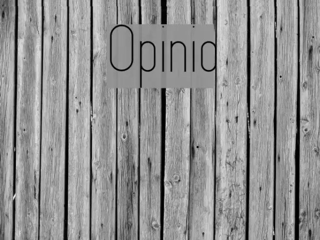 Opinio Font examples