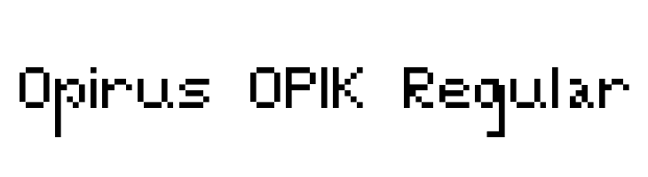 Opirus OPIK Regular  नि: शुल्क फ़ॉन्ट्स डाउनलोड
