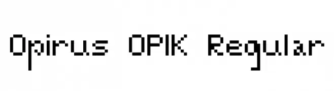 Opirus OPIK Regular  Fuentes Gratis Descargar