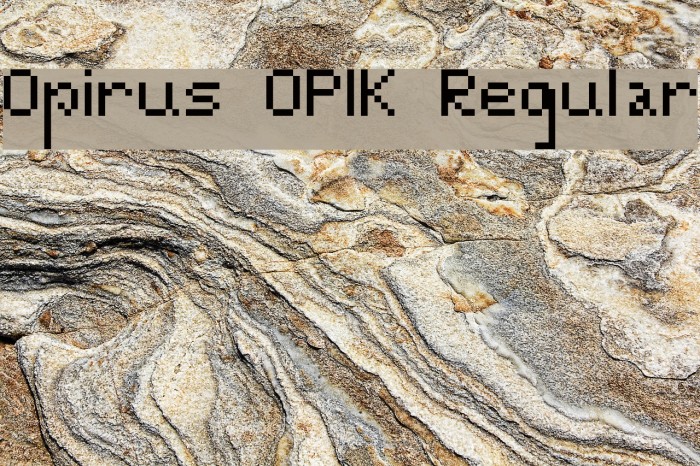 Opirus OPIK Regular Font examples