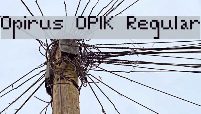 Opirus OPIK Regular Font examples