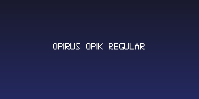 Opirus OPIK Regular Social Header