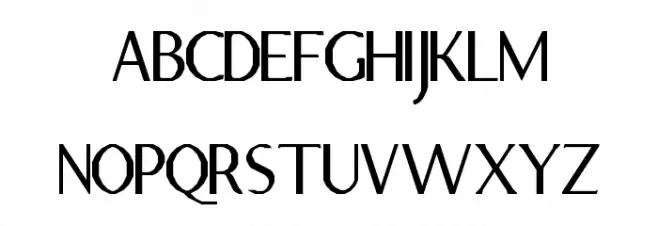 Opirus Semi-Serif Regular फ़ॉन्ट अपरकेस