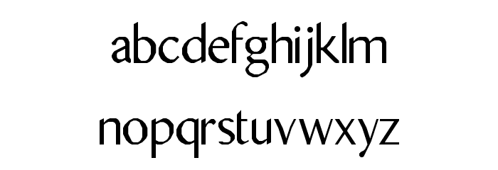 Opirus Semi-Serif Regular Font LOWERCASE