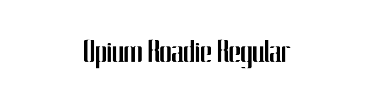 Opium Roadie Regular  لخطوط تنزيل