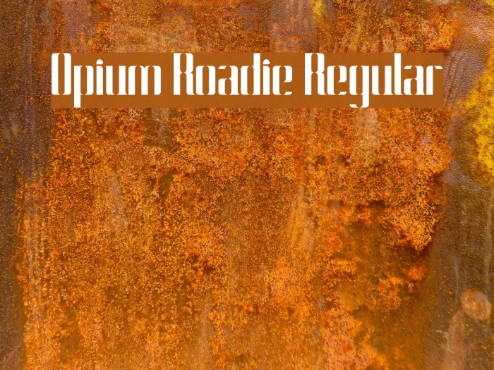Opium Roadie Regular Font examples