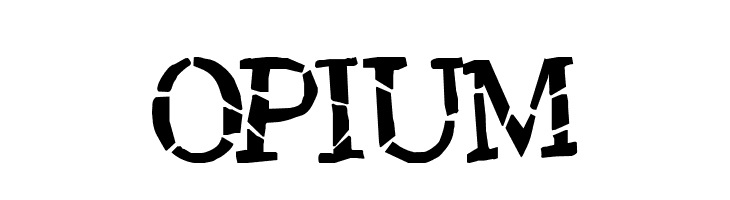 Opium  font caratteri gratis