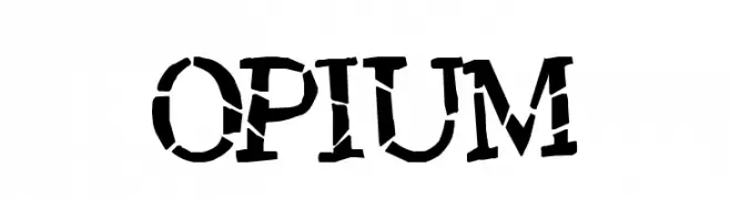 Opium  フリーフォントのダウンロード