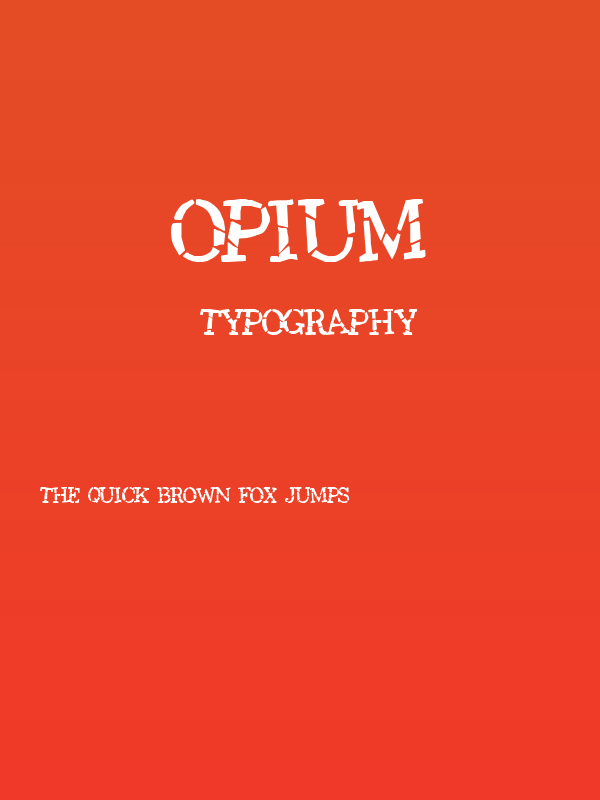 Opium Poster
