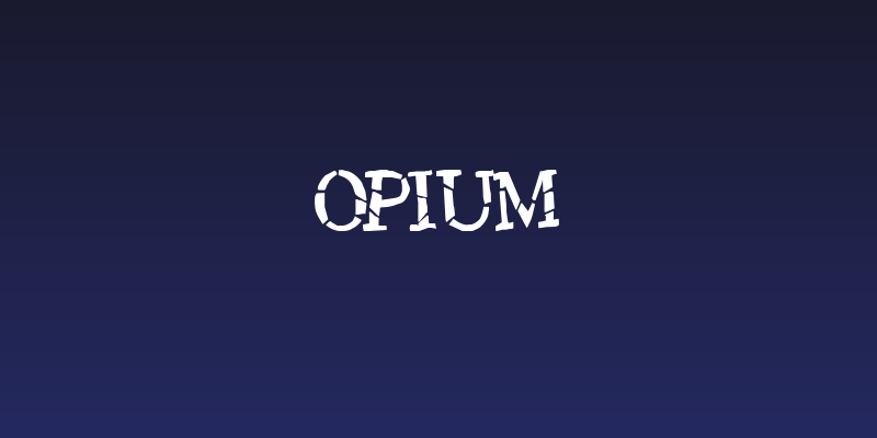 Opium Social Header