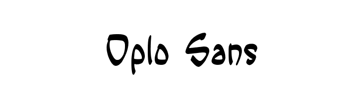 Oplo Sans  font caratteri gratis