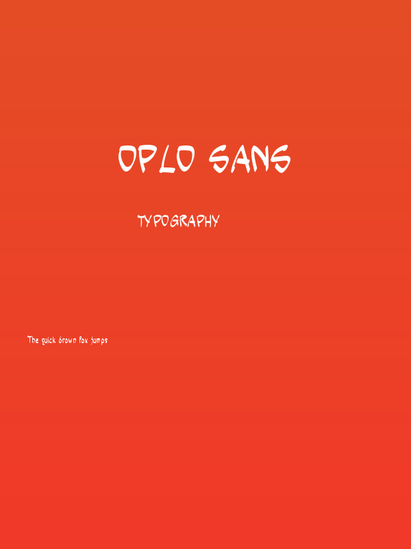 Oplo Sans Poster