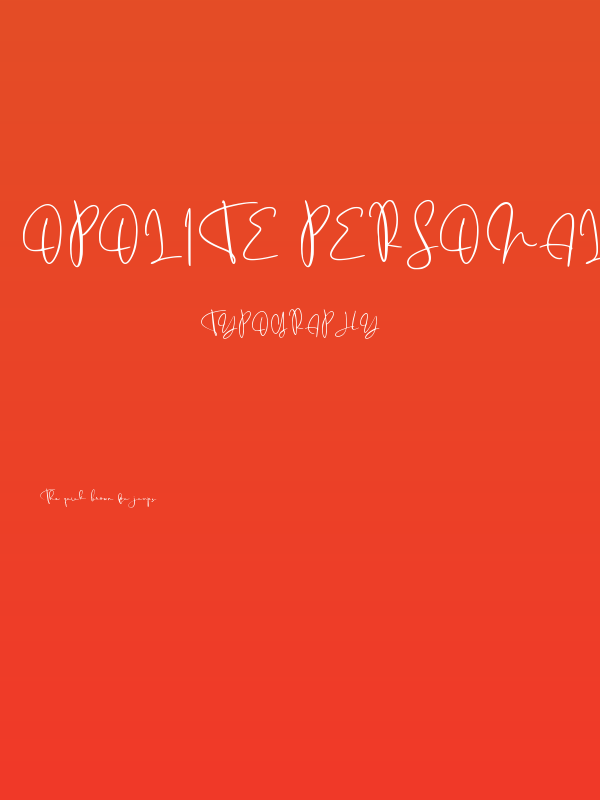 Opolite Personal Use Only !!! Poster