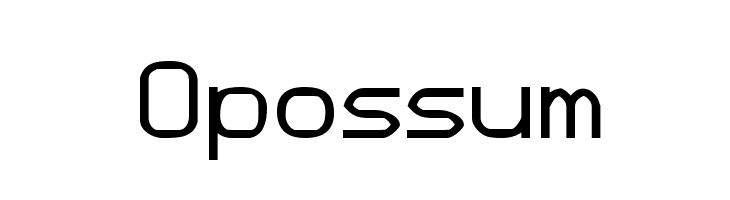 Opossum  font caratteri gratis