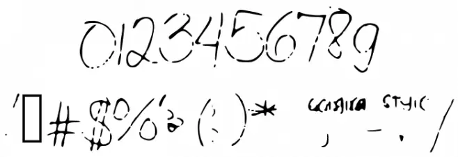 OppaGelaStyle Шрифта ДРУГИЕ символов