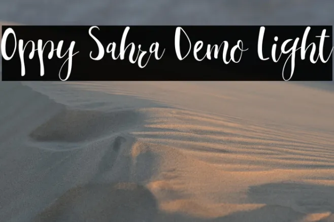 Oppy Sahra Demo Light Example 2