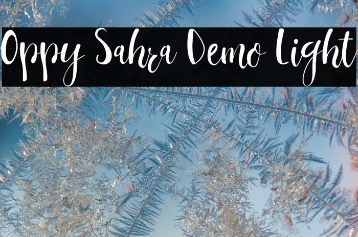 Oppy Sahra Demo Light Example 3