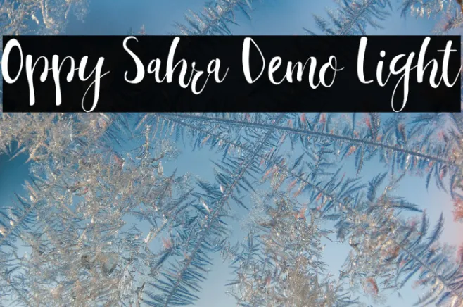 Oppy Sahra Demo Light Example 3