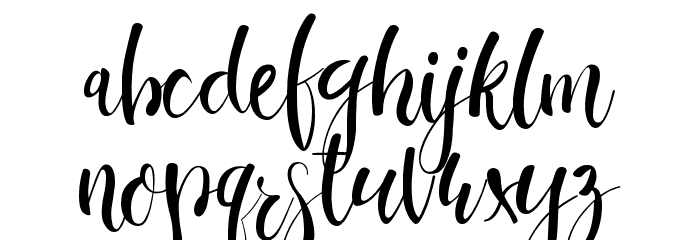 Oppy Sahra Demo Light Font LOWERCASE