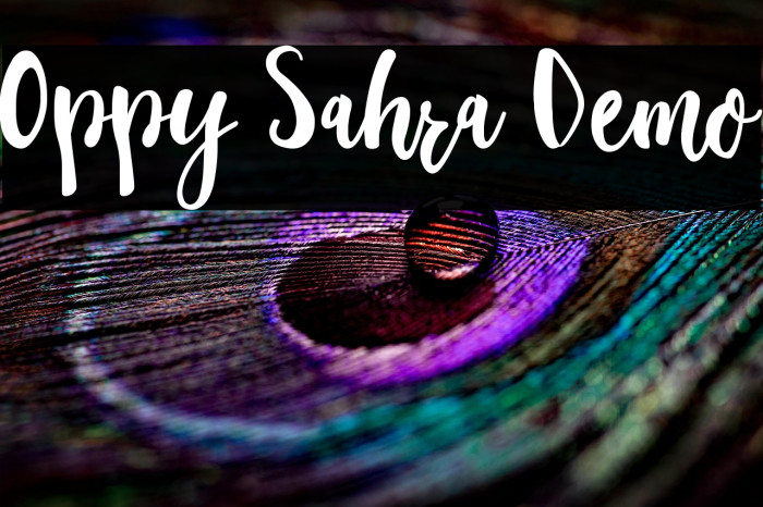 Oppy Sahra Demo Example 1