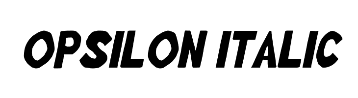 Opsilon Italic  नि: शुल्क फ़ॉन्ट्स डाउनलोड