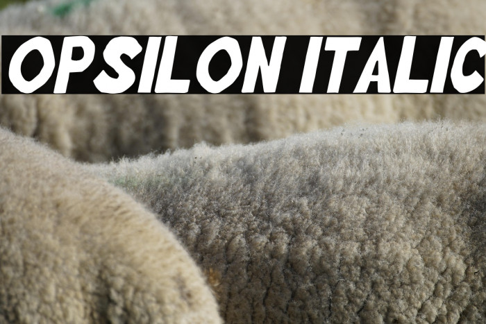 Opsilon Italic Example 1