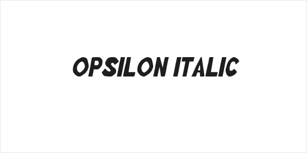 Opsilon Italic Logo