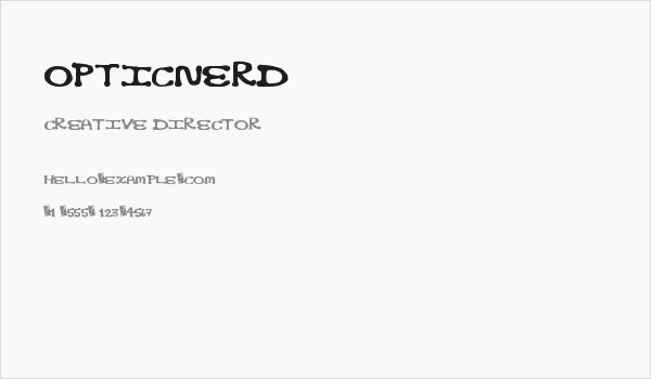 OpticNerd Business Card