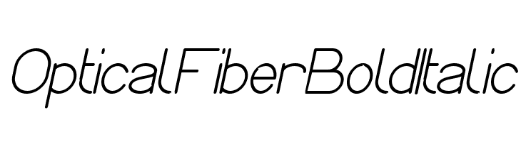 Optical Fiber Bold Italic  Fuentes Gratis Descargar