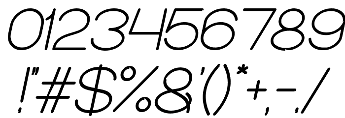 Optical Fiber Bold Italic Font OTHER CHARS