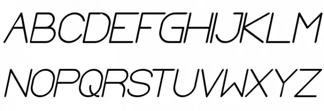 Optical Fiber Bold Italic Fonte MAIÚSCULAS