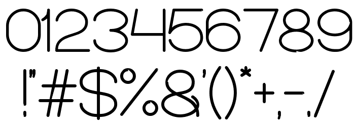Optical Fiber Bold Font OTHER CHARS