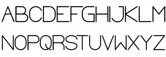 Optical Fiber Bold Font Litere mari