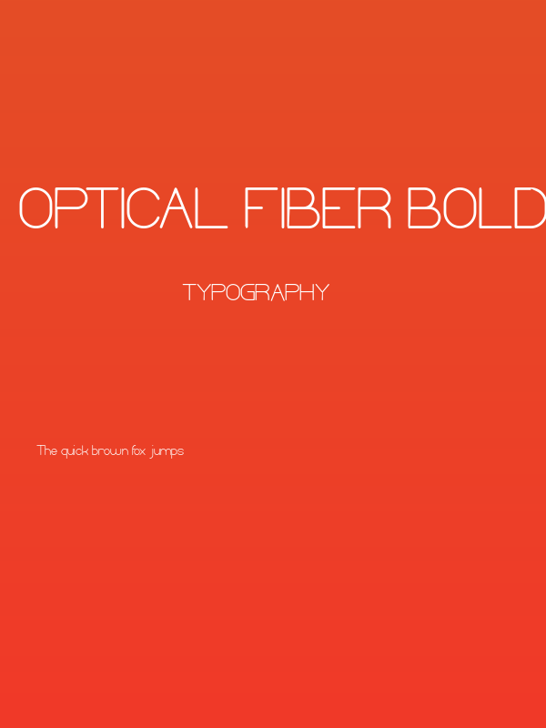 Optical Fiber Bold Poster