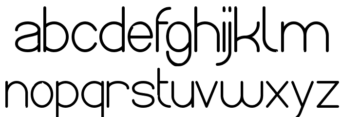 Optical Fiber Bold Font LOWERCASE