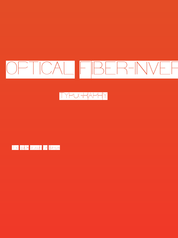 Optical Fiber-Inverse Poster