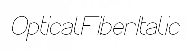 Optical Fiber Italic  नि: शुल्क फ़ॉन्ट्स डाउनलोड