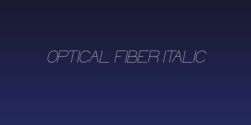 Optical Fiber Italic Social Header