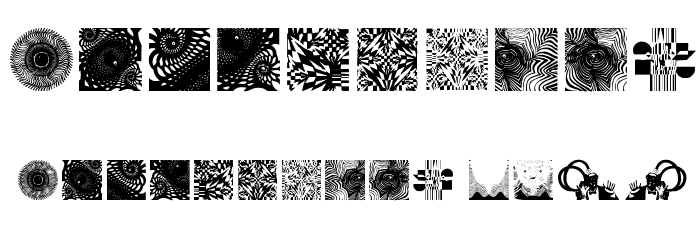 OpticalArt Font OTHER CHARS