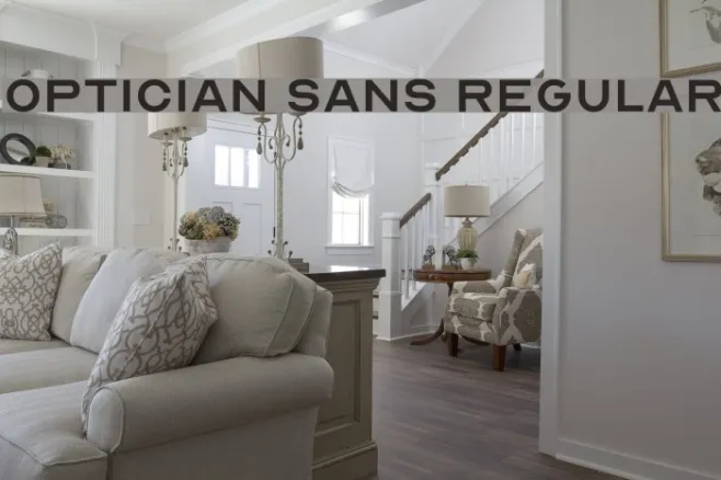Optician Sans Regular Example 1