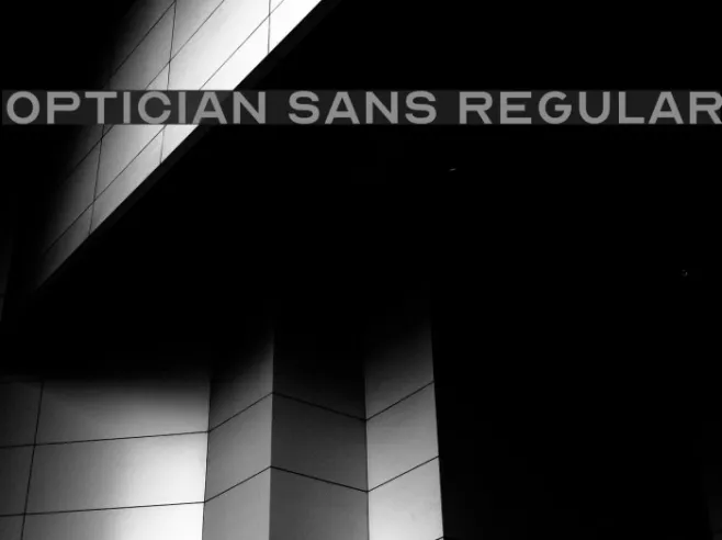 Optician Sans Regular Example 3
