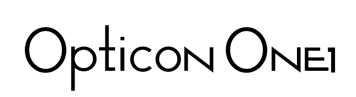 Opticon  One1  Free Fonts Download