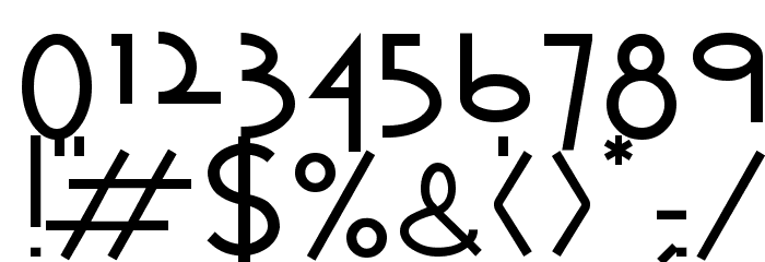 Opticon One1 Font OTHER CHARS