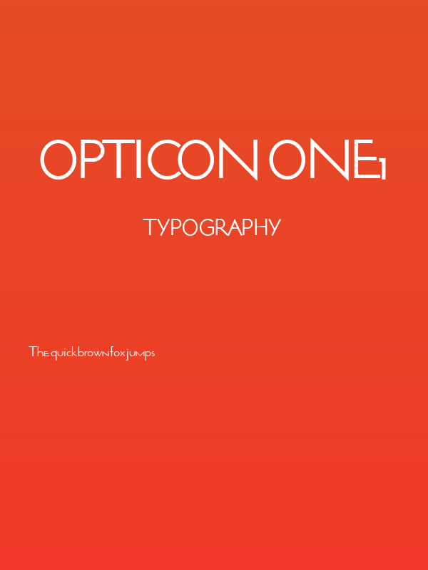 Opticon  One1 Poster