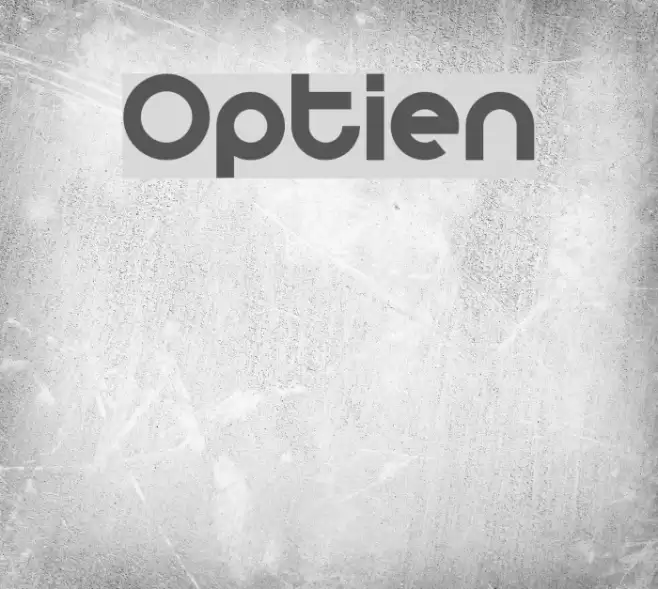 Optien フォント examples