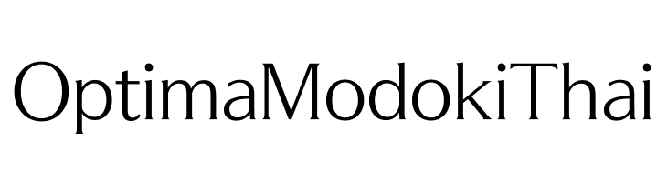 OptimaModokiThai 字体