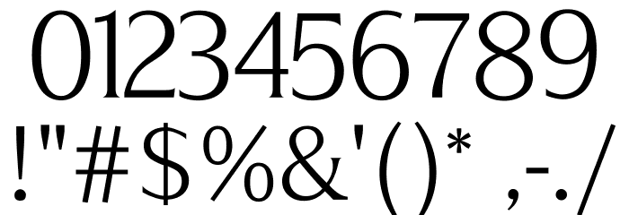 OptimaModokiThai Font OTHER CHARS