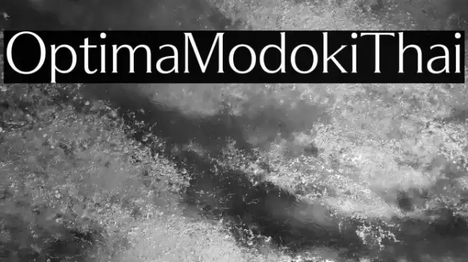OptimaModokiThai Font examples