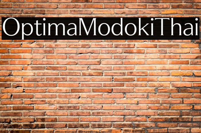 OptimaModokiThai Font examples