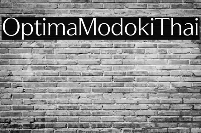 OptimaModokiThai Font examples